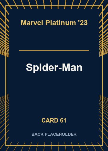 Spider-Man back card image