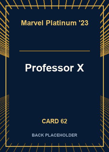 Professor X back card image