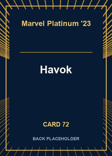 Havok back card image