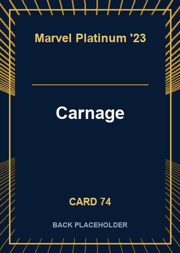 Carnage back card image
