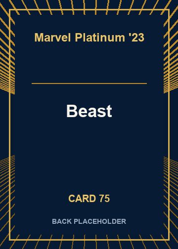 Beast back card image