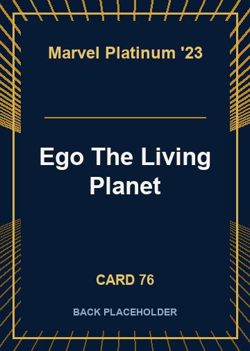 Ego The Living Planet back card image