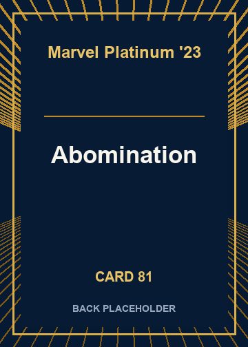 Abomination back card image