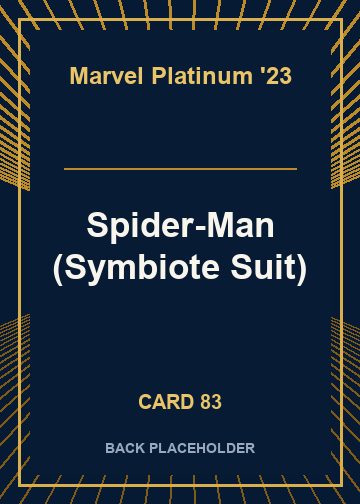 Spider-Man (Symbiote Suit) back card image