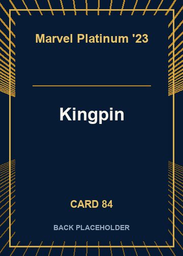 Kingpin back card image