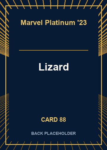 Lizard back card image