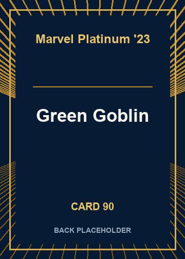 Green Goblin back card image
