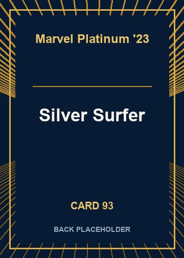Silver Surfer back card image