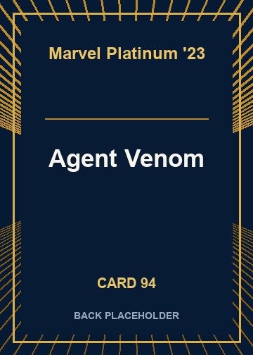 Agent Venom back card image
