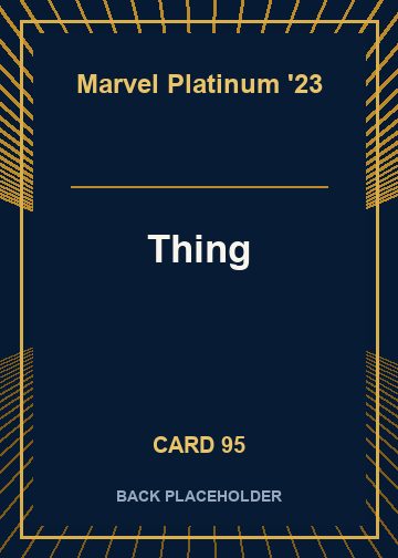 Thing back card image