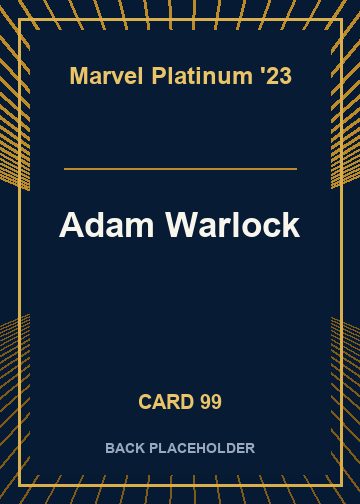 Adam Warlock back card image