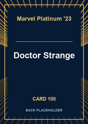 Doctor Strange back card image