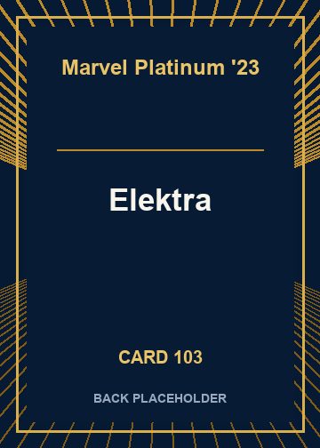 Elektra back card image
