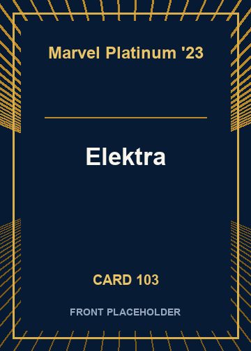 Elektra front card image