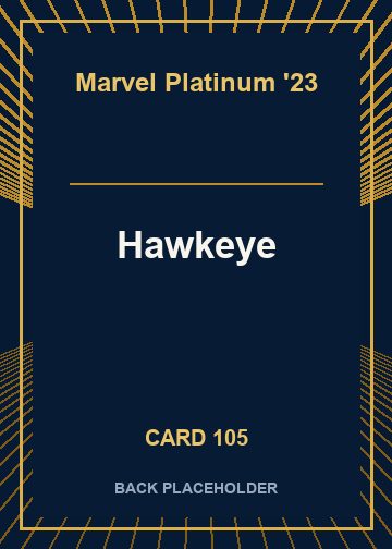 Hawkeye back card image