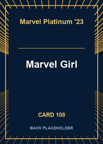 Marvel Girl back card image