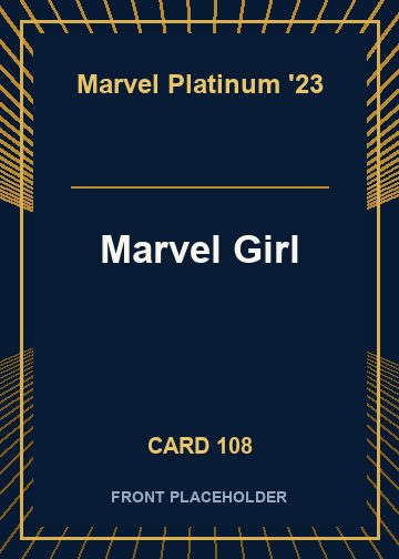 Marvel Girl front card image