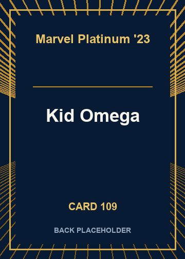 Kid Omega back card image