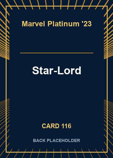 Star-Lord back card image