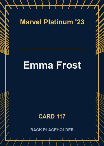 Emma Frost back card image