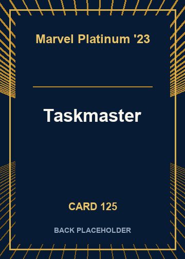 Taskmaster back card image