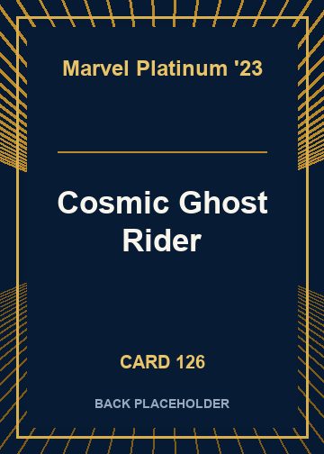Cosmic Ghost Rider back card image