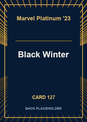 Black Winter back card image