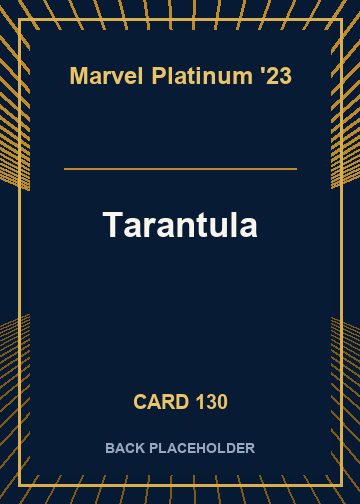 Tarantula back card image