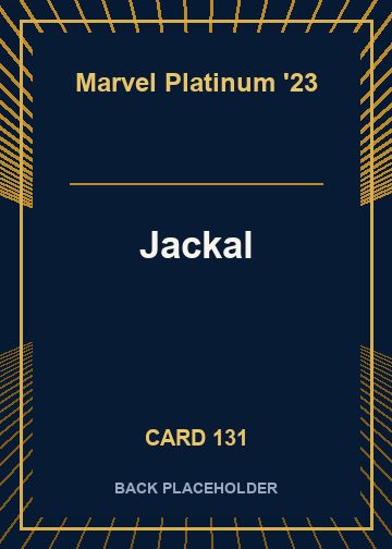 Jackal back card image