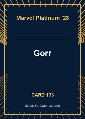 Gorr back card image