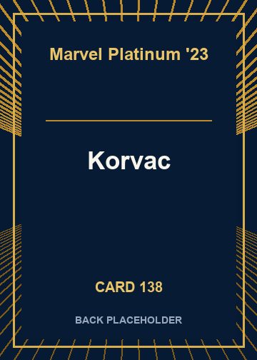 Korvac back card image