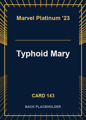 Typhoid Mary back card image