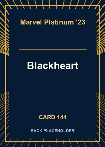 Blackheart back card image