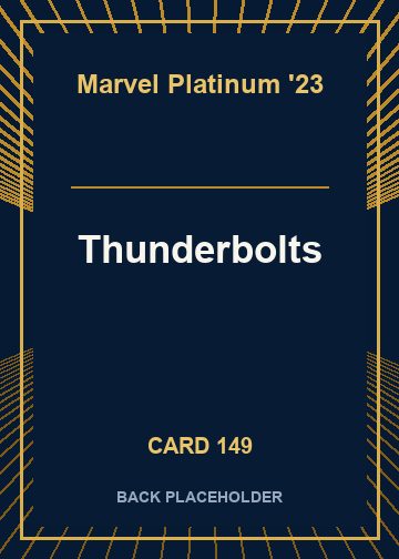 Thunderbolts back card image