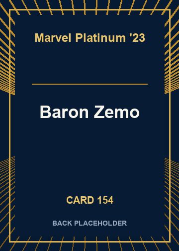 Baron Zemo back card image