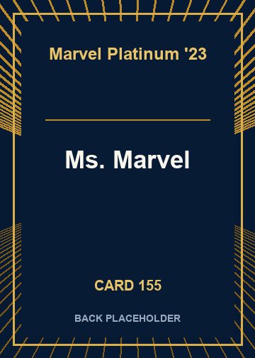Ms. Marvel back card image