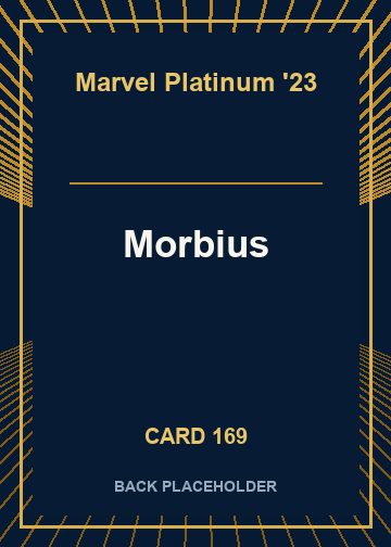Morbius back card image