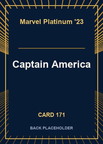 Captain America back card image