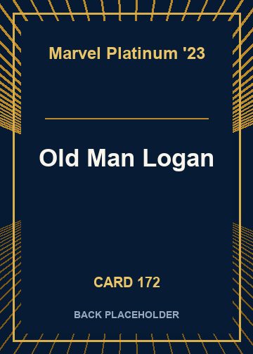Old Man Logan back card image