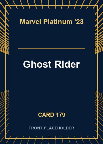 Ghost Rider front card image