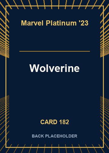 Wolverine back card image
