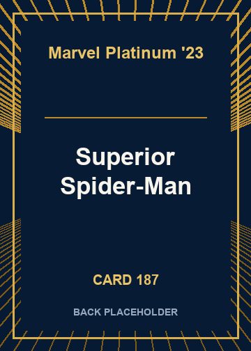 Superior Spider-Man back card image