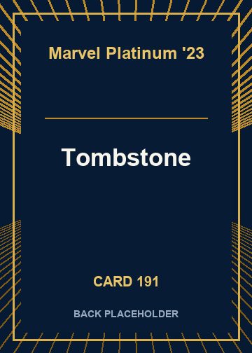 Tombstone back card image