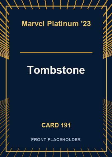 Tombstone front card image