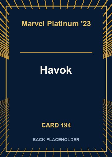 Havok back card image