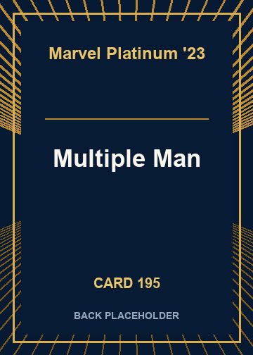 Multiple Man back card image