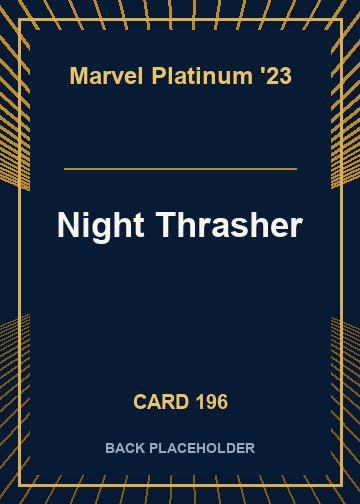 Night Thrasher back card image