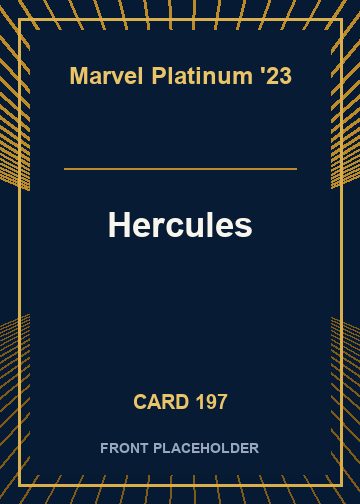 Hercules front card image