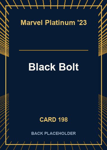 Black Bolt back card image