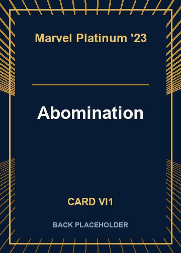 Abomination back card image